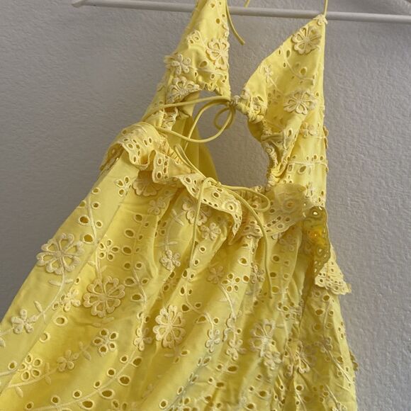 For Love and Lemons Natalia Mini Dress Size Large - Picture 3 of 6